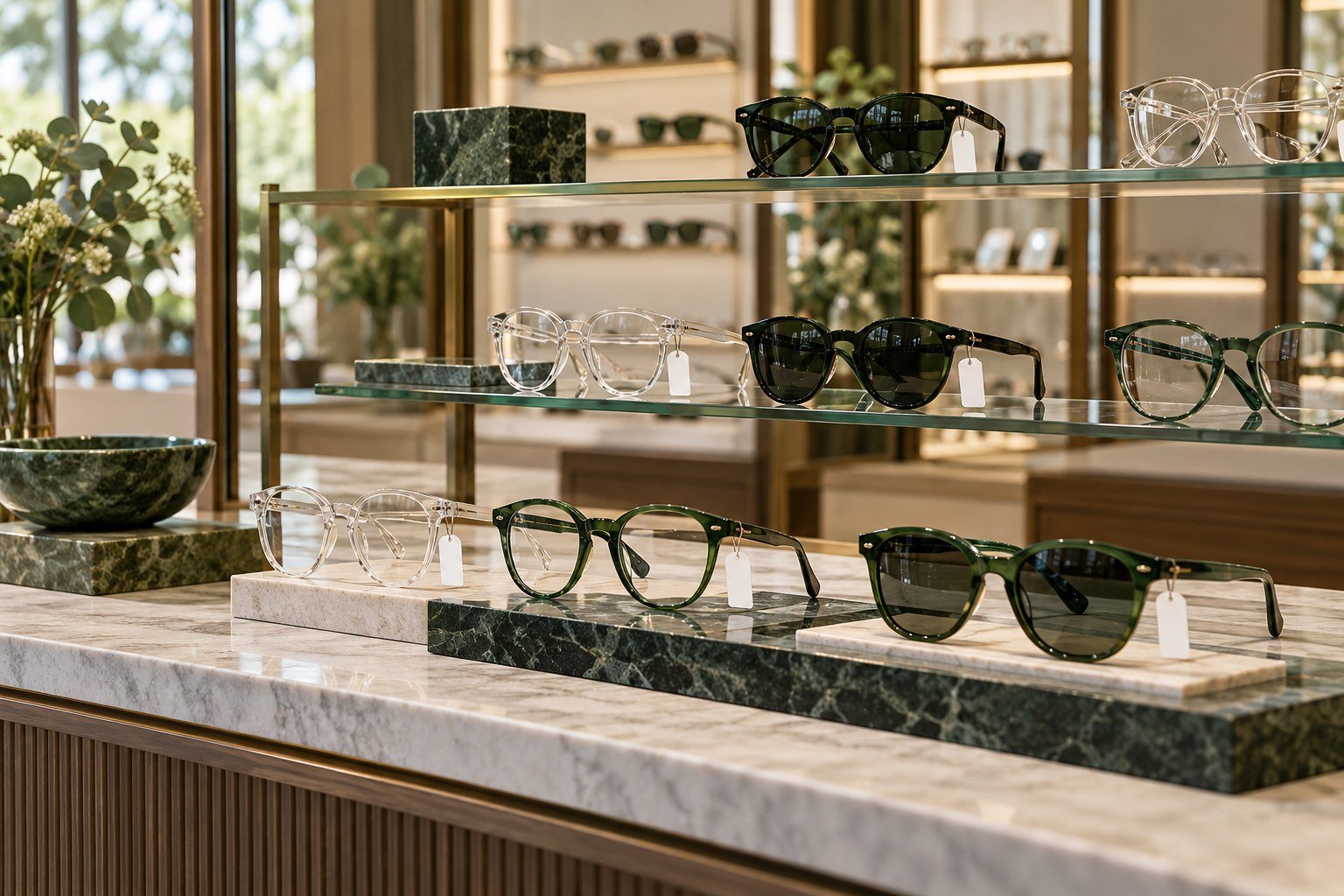 Illustrative spectacles retail stock